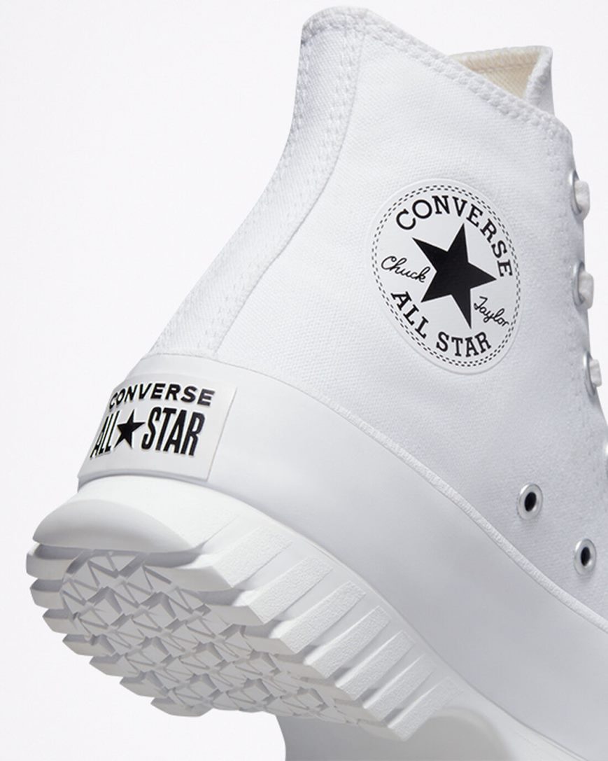 Tenisi Inalti Barbati Converse Chuck Taylor All Star Lugged 2.0 Albi Negrii | RO UYO13H098